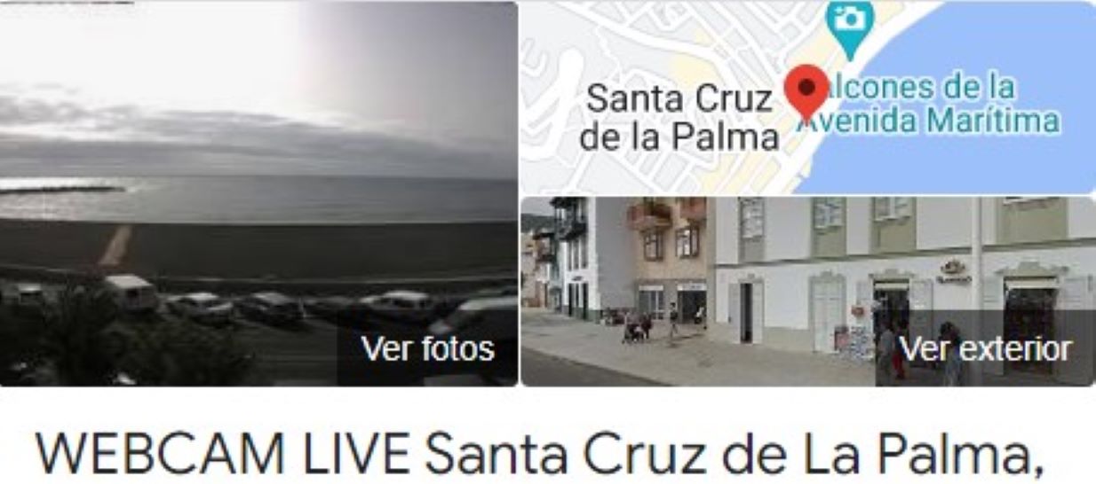 camara en vivo de la playa en La Palma